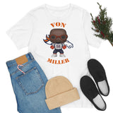 Von Miller Denver Broncos, Soft Cotton Bella and Canvas Short Sleeve Tee shirt
