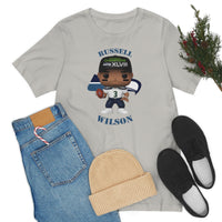 Russell Wilson Seattle Seahawks, Soft Cotton Bella and Canvas Short Sleeve Tee shirt