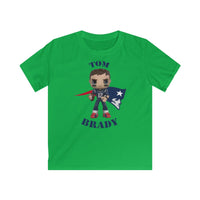Tom Brady New England Patriots (Large), Kids Gildan Softstyle Tee Shirt