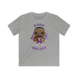 Kobe Bryant L.A Lakers (Purple), Kids Gildan Softstyle Tee Shirt