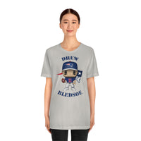 Drew Bledsoe New England Patriots, Soft Cotton Bella and Canvas Short Sleeve Tee shirt