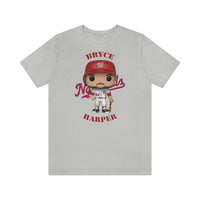 Bryce Harper Washington Nationals, Soft Cotton Bella and Canvas Short Sleeve Tee shirt
