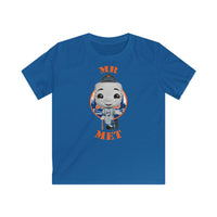 Mr Met New York Mets, Kids Gildan Softstyle Tee Shirt