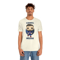Lionel Messi PSG, Soft Cotton Bella and Canvas Short Sleeve Tee shirt