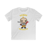 Terry Bradshaw Pittsburgh Steelers (White), Kids Gildan Softstyle Tee Shirt