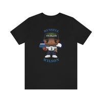 Russell Wilson Seattle Seahawks, Soft Cotton Bella and Canvas Short Sleeve Tee shirt