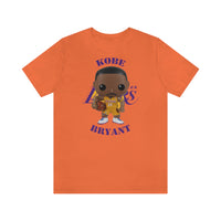Kobe Bryant L.A Lakers (Yellow Jersey), Soft Cotton Bella and Canvas Short Sleeve Tee shirt
