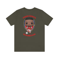 Pierre-Emerick Aubameyang Arsenal, Soft Cotton Bella and Canvas Short Sleeve Tee shirt