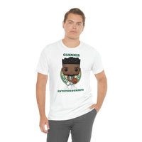 Giannis Antetokounmpo Milwaukee Bucks , Soft Cotton Bella and Canvas Short Sleeve Tee shirt