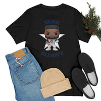 Zeke Elliott Dallas Cowboys (Throwback), Soft Cotton Bella and Canvas Short Sleeve Tee shirt