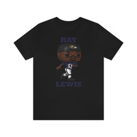 Ray Lewis Baltimore Ravens, Soft Cotton Bella and Canvas Short Sleeve Tee shirt