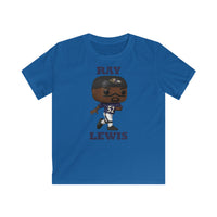 Ray Lewis Baltimore Ravens, Kids Gildan Softstyle Tee Shirt