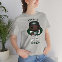 Leveon Bell New York Jets, Soft Cotton Bella and Canvas Short Sleeve Tee shirt