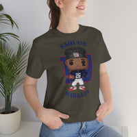 Saquon Barkley New York Giants, Soft Cotton Bella and Canvas Short Sleeve Tee shirt
