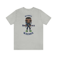 Russell Wilson Seattle Seahawks (Large), Soft Cotton Bella and Canvas Short Sleeve Tee shirt