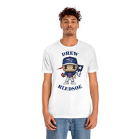 Drew Bledsoe New England Patriots, Soft Cotton Bella and Canvas Short Sleeve Tee shirt