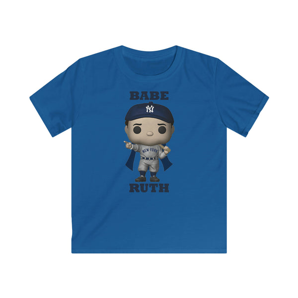Babe Ruth New York Yankees, Kids Gildan Softstyle Tee Shirt