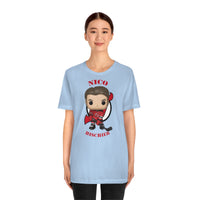 Nico Hischier New Jersey Devils, Soft Cotton Bella and Canvas Short Sleeve Tee shirt
