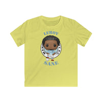 Leroy Sane Manchester City, Kids Gildan Softstyle Tee Shirt