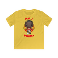 Paul Pogba Manchester United, Kids Gildan Softstyle Tee Shirt