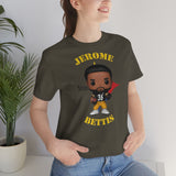 Jerome Bettis Pittsburgh Steelers, Soft Cotton Bella and Canvas Short Sleeve Tee shirt