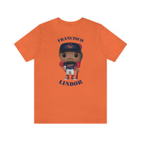 Francisco Lindor Cleveland Indians, Soft Cotton Bella and Canvas Short Sleeve Tee shirt