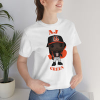 A.J Green Cincinnati Bengals, Soft Cotton Bella and Canvas Short Sleeve Tee shirt
