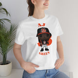 A.J Green Cincinnati Bengals, Soft Cotton Bella and Canvas Short Sleeve Tee shirt