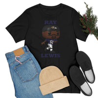 Ray Lewis Baltimore Ravens, Soft Cotton Bella and Canvas Short Sleeve Tee shirt