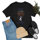 Ray Lewis Baltimore Ravens, Soft Cotton Bella and Canvas Short Sleeve Tee shirt