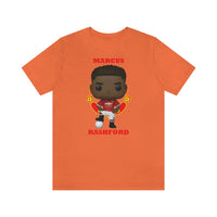 Marcus Rashford Manchester United, Soft Cotton Bella and Canvas Short Sleeve Tee shirt
