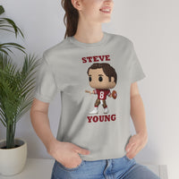 Steve Young San Francisco 49ers, Soft Cotton Bella and Canvas Short Sleeve Tee shirt