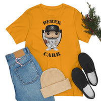 Derek Carr Las Vegas Raiders, Soft Cotton Bella and Canvas Short Sleeve Tee shirt