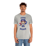 Josh Allen Buffalo Bills, Soft Cotton Bella and Canvas Short Sleeve Tee shirt