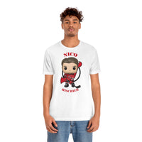 Nico Hischier New Jersey Devils, Soft Cotton Bella and Canvas Short Sleeve Tee shirt