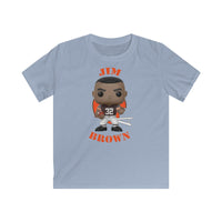 Jim Brown Cleveland Browns, Kids Gildan Softstyle Tee Shirt