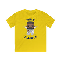 Zeke Elliott Dallas Cowboys (Throwback), Kids Gildan Softstyle Tee Shirt