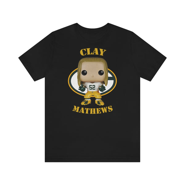 Clay Mathews Jr Green Bay Packers, Soft Cotton Bella and Canvas Short Sleeve Tee shirt