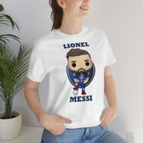 Lionel Messi PSG, Soft Cotton Bella and Canvas Short Sleeve Tee shirt