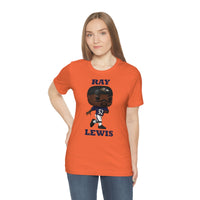 Ray Lewis Baltimore Ravens, Soft Cotton Bella and Canvas Short Sleeve Tee shirt
