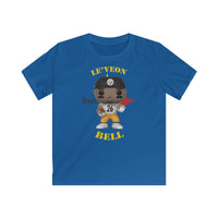 Leveon Bell Pittsburgh Steelers, Kids Gildan Softstyle Tee Shirt