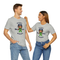 Russell Wilson Seattle Seahawks (Green), Soft Cotton Bella and Canvas Short Sleeve Tee shirt