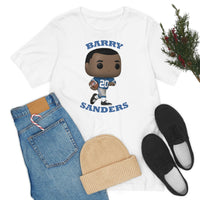 Barry Sanders Detroit Lions, Soft Cotton Bella and Canvas Short Sleeve Tee shirt