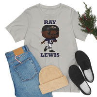 Ray Lewis Baltimore Ravens, Soft Cotton Bella and Canvas Short Sleeve Tee shirt