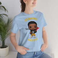 Jerome Bettis Pittsburgh Steelers, Soft Cotton Bella and Canvas Short Sleeve Tee shirt