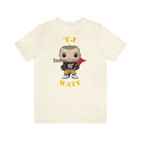 TJ Watt Pittsburgh Steelers, Soft Cotton Bella and Canvas Short Sleeve Tee shirt