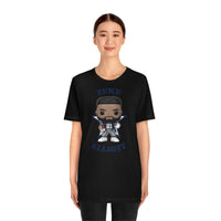 Zeke Elliott Dallas Cowboys (Blue), Soft Cotton Bella and Canvas Short Sleeve Tee shirt