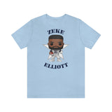 Zeke Elliott Dallas Cowboys (Throwback), Soft Cotton Bella and Canvas Short Sleeve Tee shirt