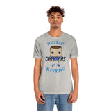 Philip Rivers L.A Chargers, Soft Cotton Bella and Canvas Short Sleeve Tee shirt