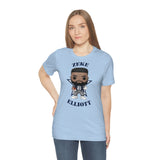 Zeke Elliott Dallas Cowboys (Blue), Soft Cotton Bella and Canvas Short Sleeve Tee shirt